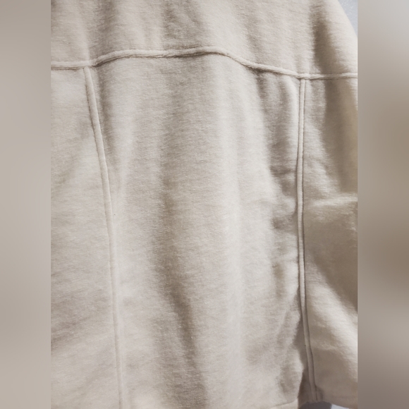 Women's Utility Shacket - Ava & Viv Cream 1X - Picture 6 of 9
